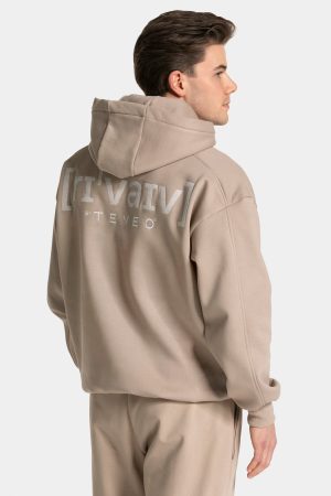RI’VAIV Damen Oversized Hoodie in Taupe