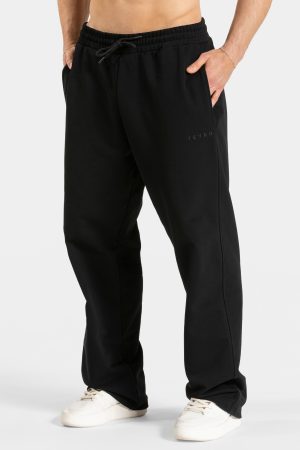 RI’VAIV Straight Leg Jogger Schwarz mit hoher Tai