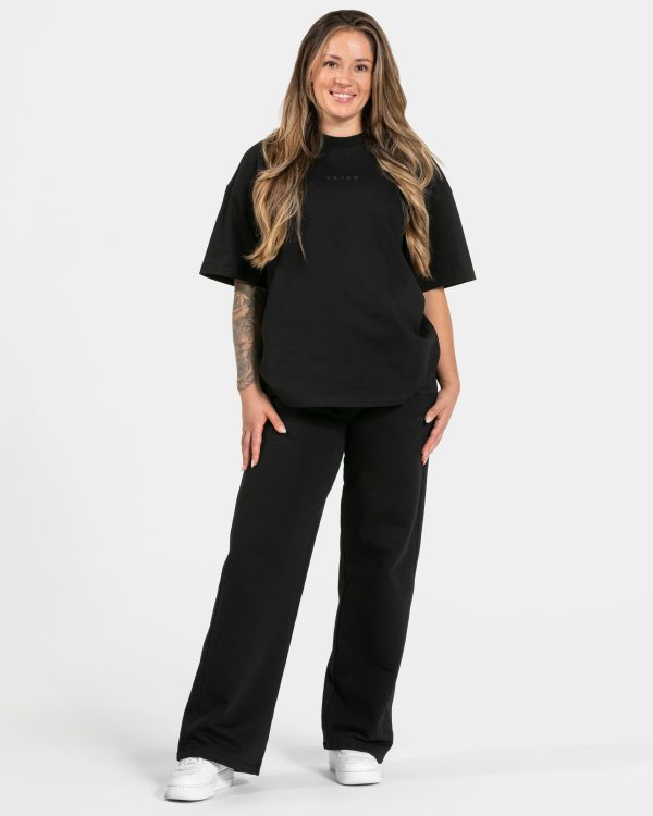 RI’VAIV Straight Leg Jogger Damenhose in Schwarz – Bild 3