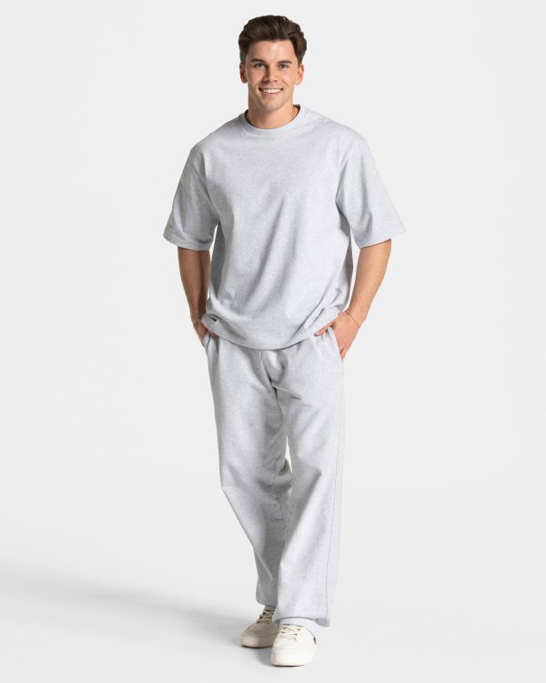 RI’VAIV Oversized T-Shirt Damenhose in Hellgrau – Bild 3