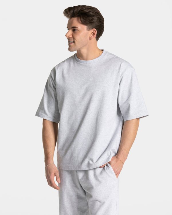 RI’VAIV Oversized T-Shirt Damenhose in Hellgrau – Bild 2