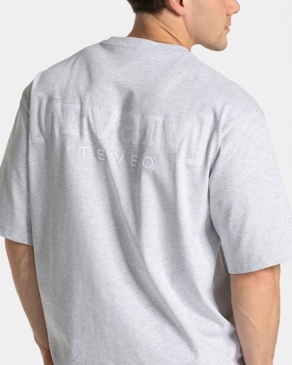 RI’VAIV Oversized T-Shirt Damenhose in Hellgrau – Bild 4
