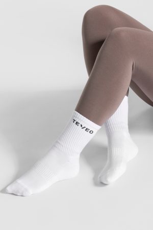 Modische TEVEO Tennis Socken (2er) in Farbe Weiß