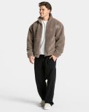 Teddy Jacke Mokka für Sport und Alltag