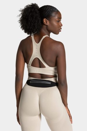 TEVEO Running Belt Schwarz mit hoher Taille