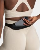 TEVEO Running Belt Schwarz mit hoher Taille