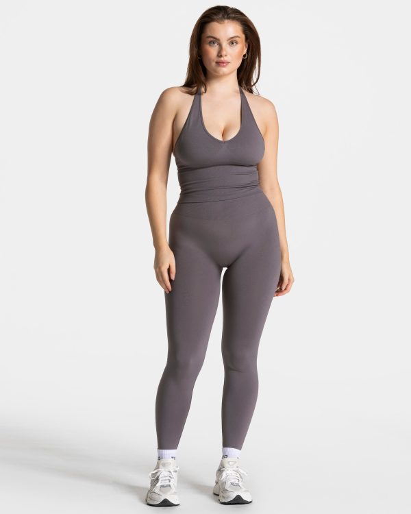 Modische Timeless Pro Neckholder Top in Farbe Gra – Bild 3