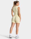 Damen Timeless Pro Zip Tank Butter Yellow mit Kom