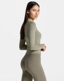 Modische Timeless Pro Longsleeve in Farbe Khaki