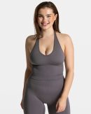 Modische Timeless Pro Neckholder Top in Farbe Gra