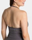Modische Timeless Pro Neckholder Top in Farbe Gra