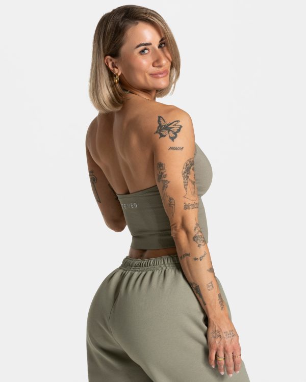 Timeless Pro Neckholder Top Khaki – bequem und st – Bild 2