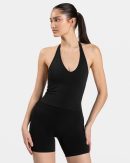 Timeless Pro Neckholder Top für Frauen in Schwarz