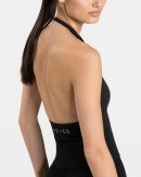 Timeless Pro Neckholder Top für Frauen in Schwarz