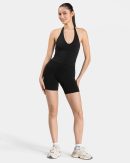 Timeless Pro Neckholder Top für Frauen in Schwarz
