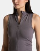 Damen Timeless Pro Zip Tank Graphit mit Komfort