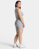 Timeless Pro Zip Tank Hellgrau für Sport und Allt