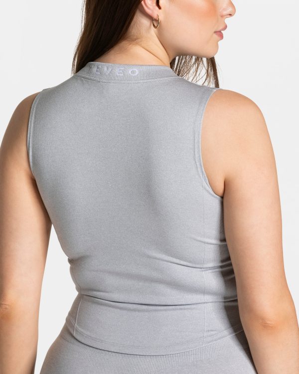 Timeless Pro Zip Tank Hellgrau für Sport und Allt – Bild 4