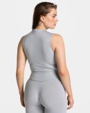 Timeless Pro Zip Tank Hellgrau für Sport und Allt