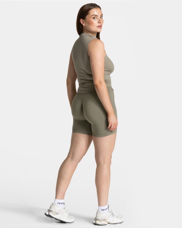 Timeless Pro Zip Tank Khaki – bequem und stylisch – Bild 5