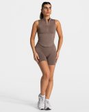 Timeless Pro Zip Tank in Mokka für Damen