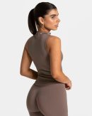 Timeless Pro Zip Tank in Mokka für Damen