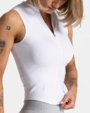 Timeless Pro Zip Tank Weiß für Sport und Alltag