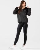 Modische Statement Windbreaker in Farbe Schwarz