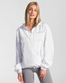 Modische Statement Windbreaker in Farbe Weiß