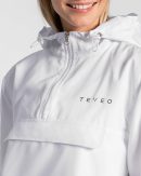 Modische Statement Windbreaker in Farbe Weiß