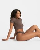 TEVEO Seamless Padded Tanga (5er) Kaffee für Spor