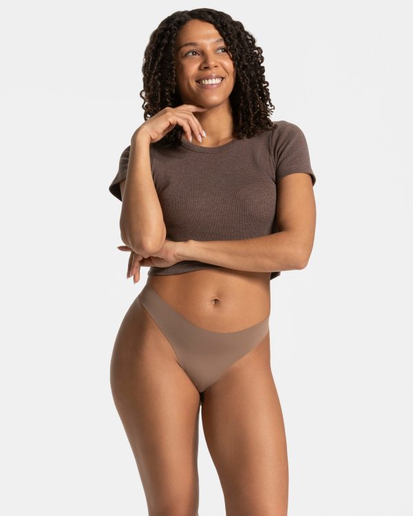 TEVEO Seamless Padded Tanga (5er) Damenhose in Ka – Bild 3