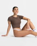 TEVEO Seamless Padded Tanga (5er) in Oat für Damen