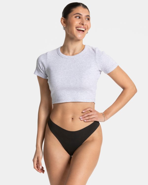 TEVEO Seamless Padded Tanga (2er) in Schwarz für – Bild 3