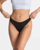 Damen TEVEO Seamless Padded Tanga (5er) Schwarz m