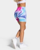 Modische Tie Dye Scrunch Short in Farbe Cold