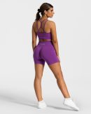 Timeless Scrunch Short Damenhose in Violett