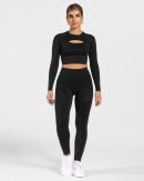 Charming Cutout Longsleeve Schwarz – bequem und s