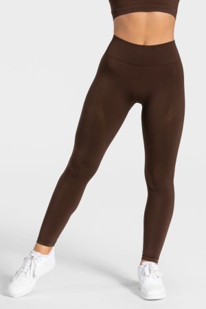 Charming Scrunch Leggings "Braun" - TEVEO