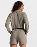 Charming Zip Sweater Khaki für Sport und Alltag