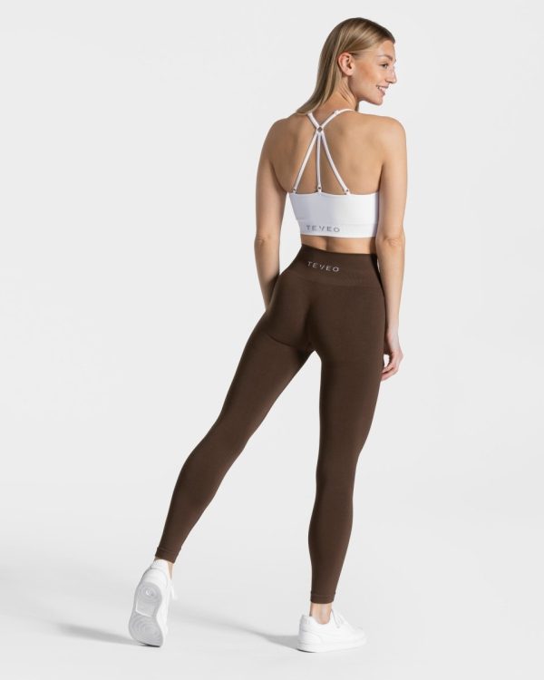 Classy Leggings Dunkelbraun mit hoher Taille – Bild 5