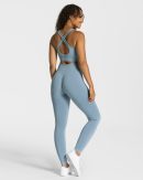 Modische Classy Leggings in Farbe Stahlblau