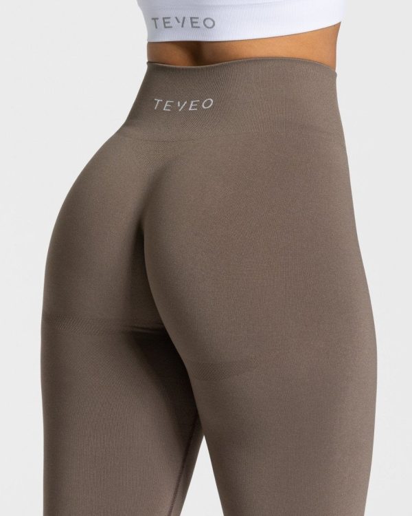 Classy Leggings Taupe – bequem und stylisch – Bild 4