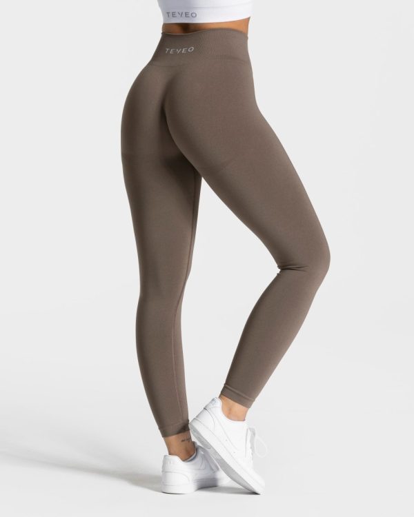 Classy Leggings Taupe – bequem und stylisch – Bild 2