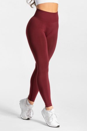 Classy Seamless Leggings "Weinrot" - TEVEO