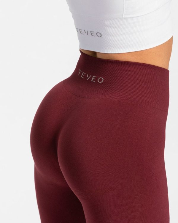 Classy Leggings für Frauen in Weinrot – Bild 4