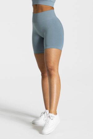 Classy Seamless Shorts "Stahlblau" - TEVEO