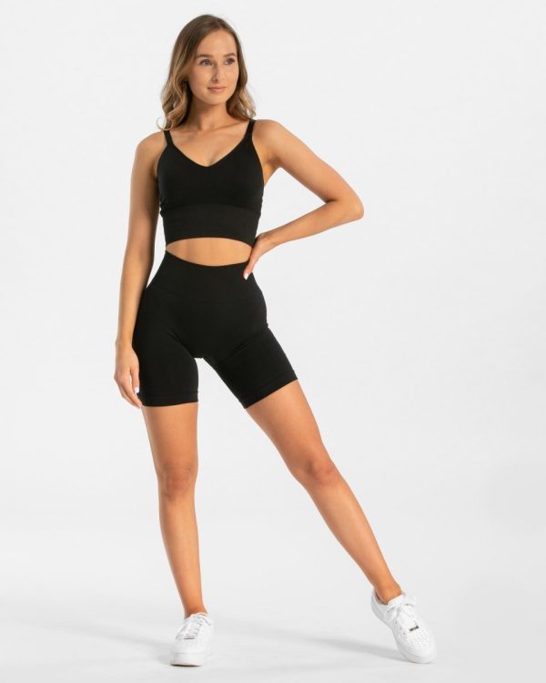 Damen Essential V-Top Schwarz mit Komfort – Bild 5