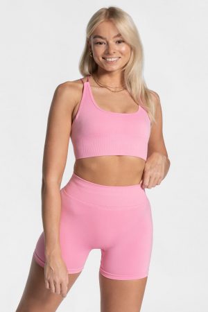 Damen Everyday Backless Top Pink mit Komfort