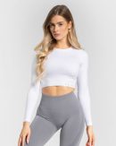 Power Seamless Longsleeve "Weiß" - TEVEO